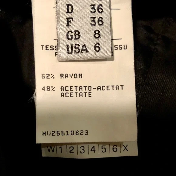 Vintage Moschino Cheap and Chic Black Pencil Skirt, sz 6 - Picture 8 of 8